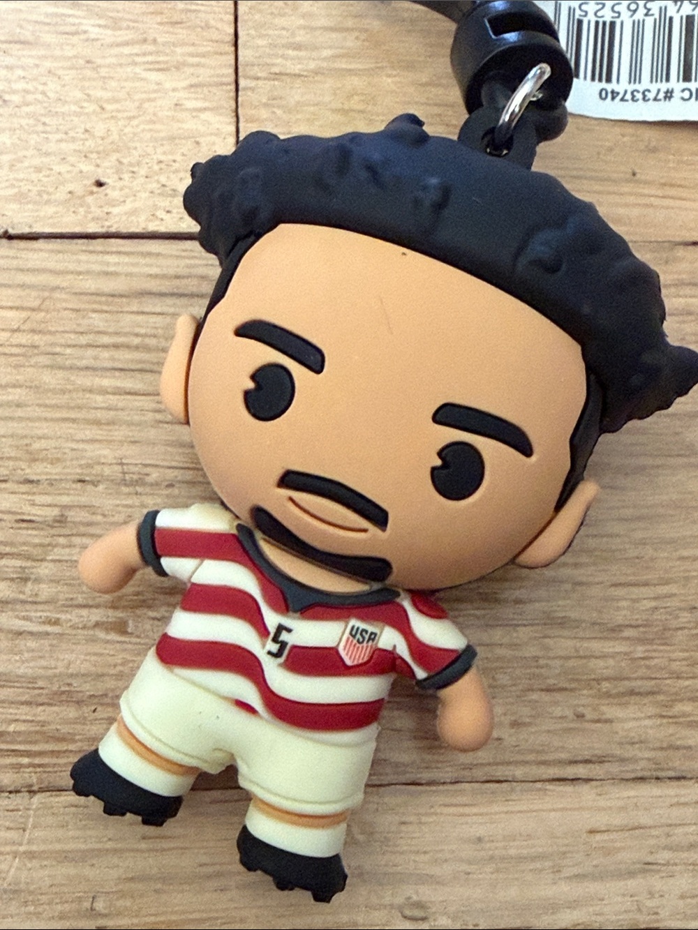 NWT USMNT #5 Antonee Robinson US Soccer Figural Bag Clip World Cup ⚽️🥅🏆 - Picture 5 of 5